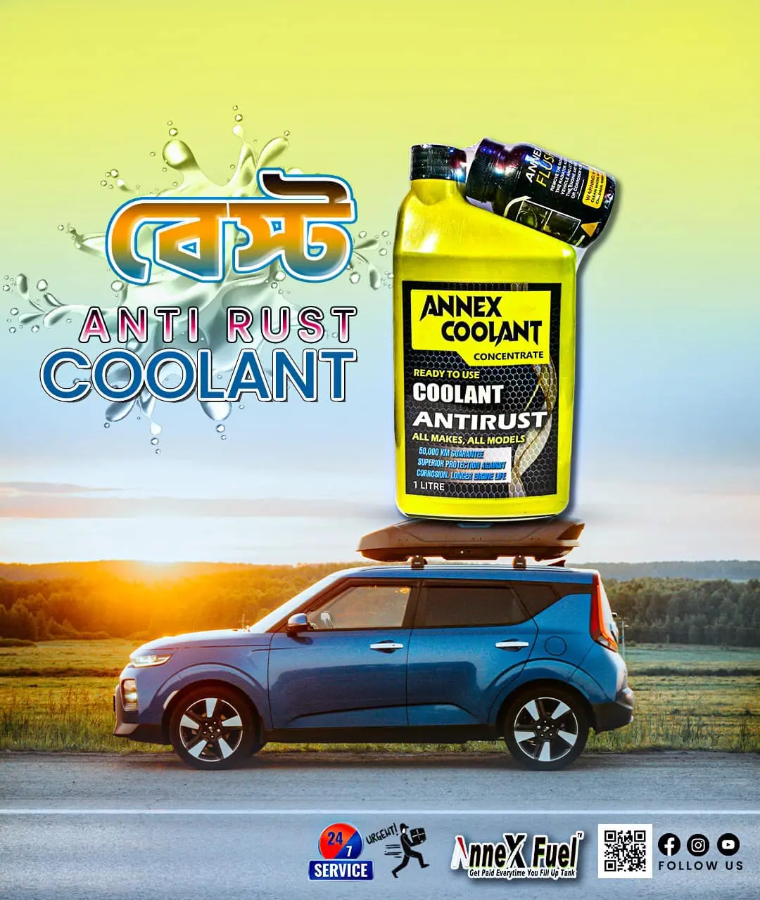 Annex Radiator Coolant (Free Flusher) (One Litre) - Image 4